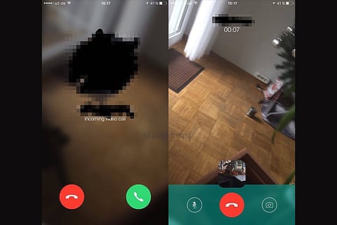 Screen shots of the new features of WhatsApp
