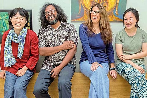 Hyewon, Pa. Madhavan, Melina and Guiyoung (Photo: Justin George)