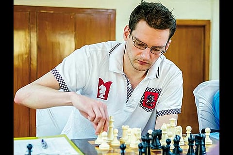 Top seed Boris Grachev playing in the Chennai Open (Photo: Justin George)