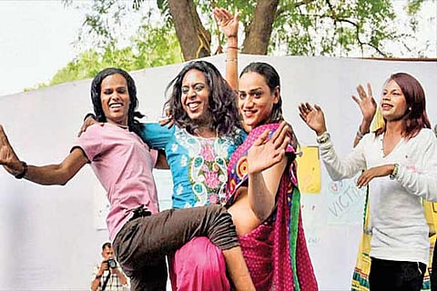 File photo of a group of transgenders