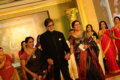 Big B walks the ramp with leading ladies for charity