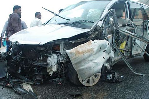 Two killed as car ploughs into crowd