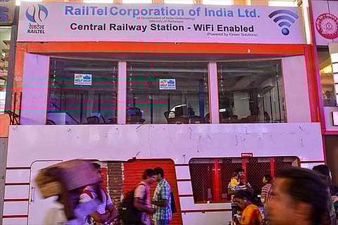 The closed RailTel net cafe