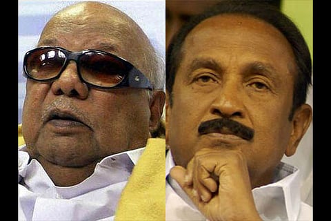 M Karunanidhi and Vaiko
