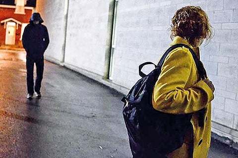 Women get on stalker alert mode