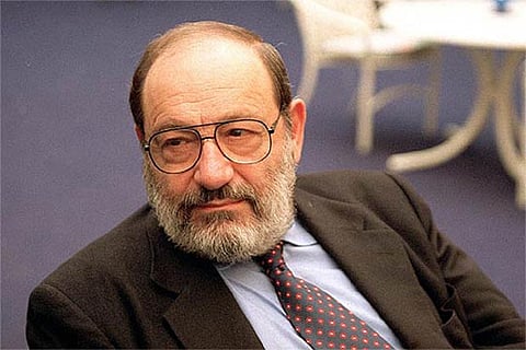 Philosopher and writer Umberto Eco