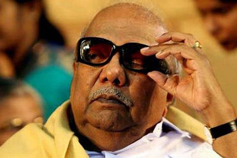 DMK president M. Karunanidhi