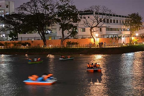 Visitors fell that there is inadequate lighting at the eco park in Chetpet (Photo: Justin George)