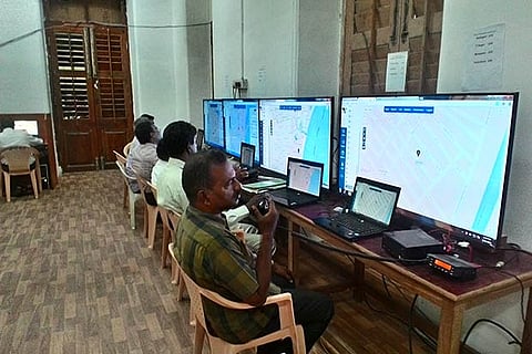 Election control room functioning round the clock will monitor the surveillance teams using GPS