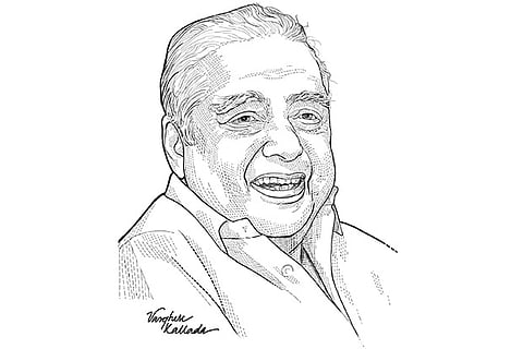 Abirami Ramanathan, MD of Abirami Mega Mall (Illustration by Varghese Kallada)