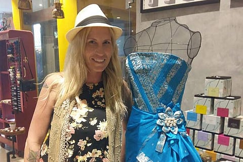 Madison Acri with her award-winning creation