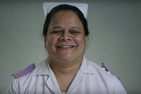 Screen shots of the viral video