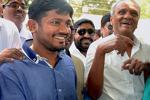 JNUSU President Kanhaiya Kumar arrives at Hyderabad to visit Hyderabad Central University