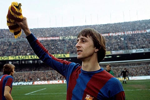 Johan Cruyff in his Barcelona FC days