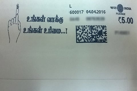 Poll awareness message on a business post cover