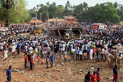 File photo of the Kollam temple fire