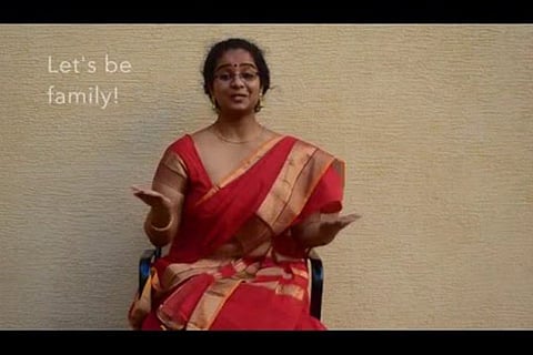 A screen grab from the video