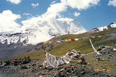The above picture representing mountain regions of Tibet
