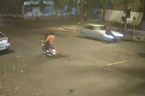 Screen grab from the CCTV footage