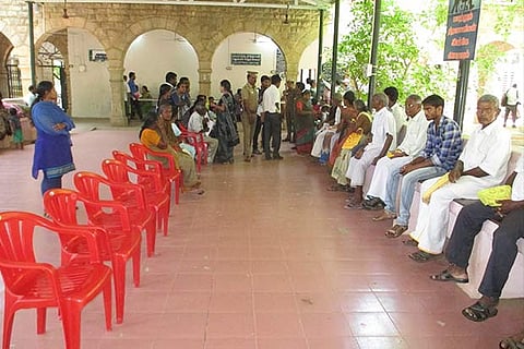 Most of the chairs kept at Madurai collectorate for seating were empty on first grievance meeting