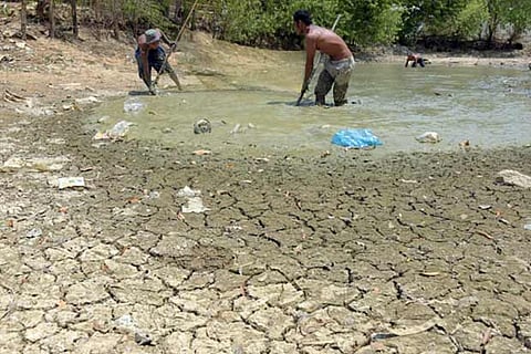A file photo of droughts in Cambodia