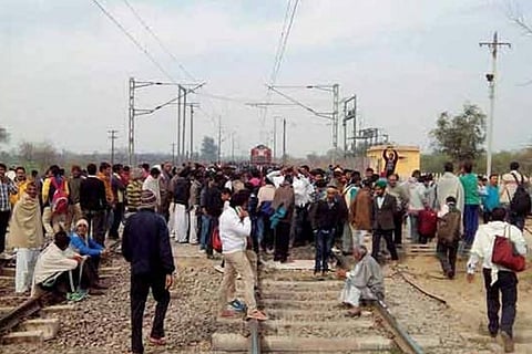 File photo of the Jat quota stir