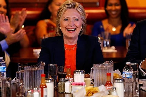 US Democratic presidential candidate Hillary Clinton