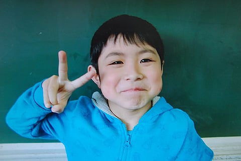 Seven year old Yamato Tanooka