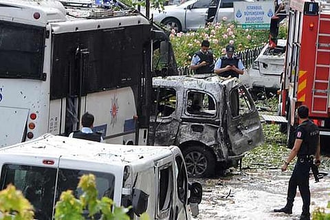 Ambulances and fire engines were dispatched to the scene