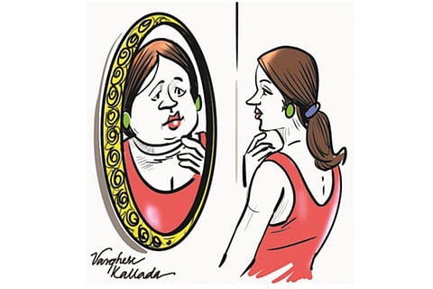 Eating into one?s sense of self worth (Illustration by Varghese Kallada)
