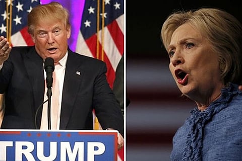 US presidential candidates Donald Trump and Hillary Clinton