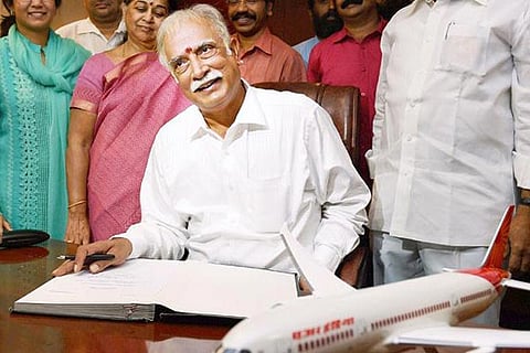 Civil Aviation Minister Ashok Gajapathi Raju