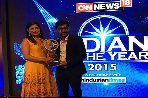 Singer Chinmayi and RJ Balaji