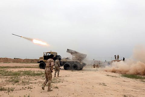 Iraqi forces attack ISIS positions south of Mosul