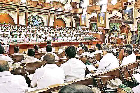 File picture of Legislative Assembly session in progress (Photo: John Kennady)