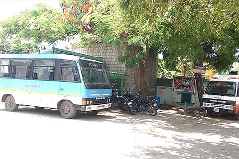 Police vans stationed at Kuruvithurai after a clash between two communities