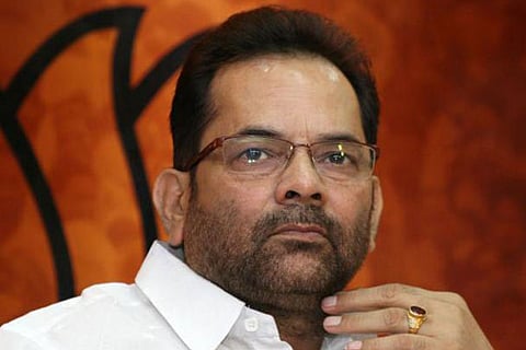 Mukhtar Abbas Naqvi, Union Minister