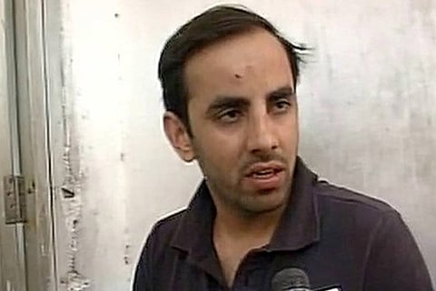 Siddharth Maharia, son of independent MLA Nandkishore Maharia (Photo: ANI Twitter)