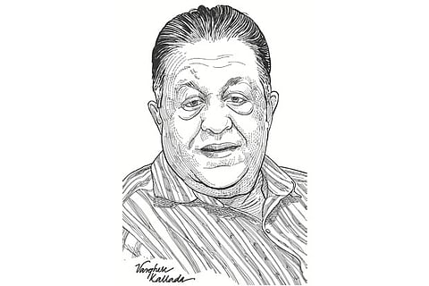 Dr KM Cherian (Illustration by Varghese Kallada)