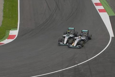 Lewis Hamilton and Nico Rosberg at the Austrian Grand Prix