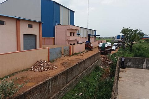 The tobacco company?s godown in Red Hills was raided by Income Tax authorities on Friday