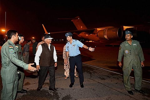 External Affairs Minister VK Singh prepares to depart for South Sudan to lead operation Sankat Mocha