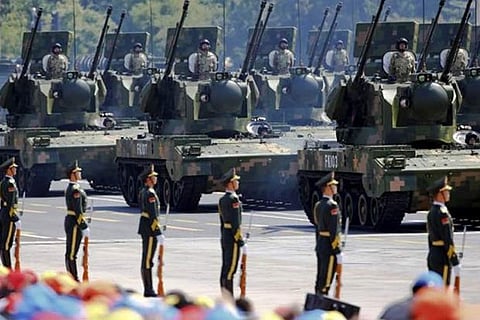 File photo of Chinese defence forces