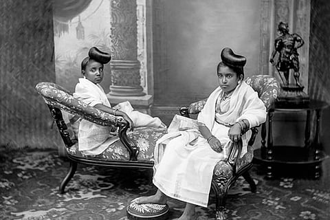 Rani Sethu Parvathi Bayi and Rani Sethu Lakshmi Bayi of Travancore (Pic: B Jayachandran/Tasveer)
