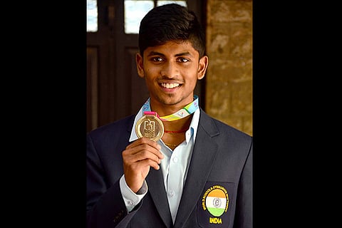 Naveen, a Class 12 student of the Government Sports Hostel in Madurai (Photo: Imthias Ali)