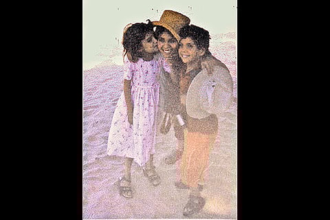 The Afghan children at the Marina Beach