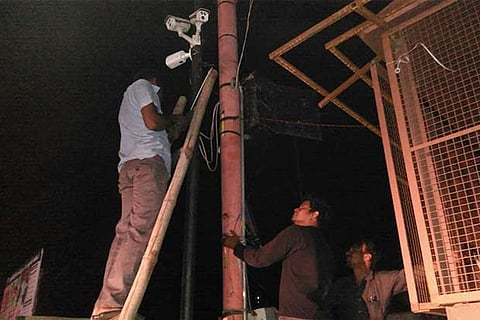 CCTV cameras being installed in Kovilpatti