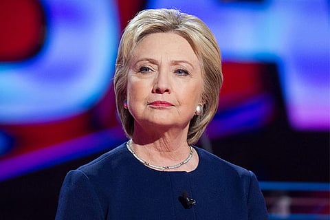 US Democratic Presidential nominee Hillary Clinton