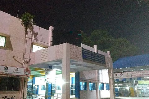 The western entrance of Madurai railway junction