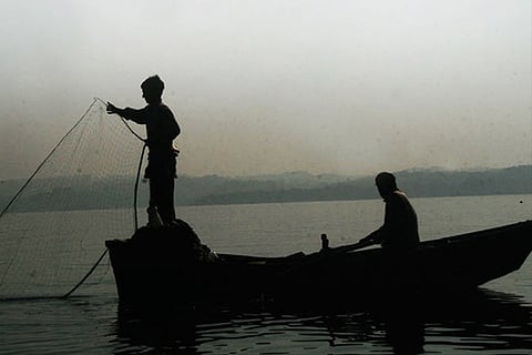 File photo of fishermen in Rameswaram